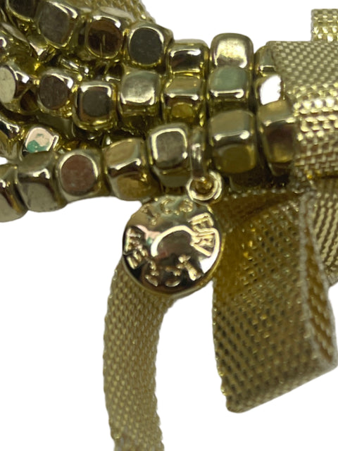 Brazalete J.Crew Lazo Pedreria Dorado-Talla U