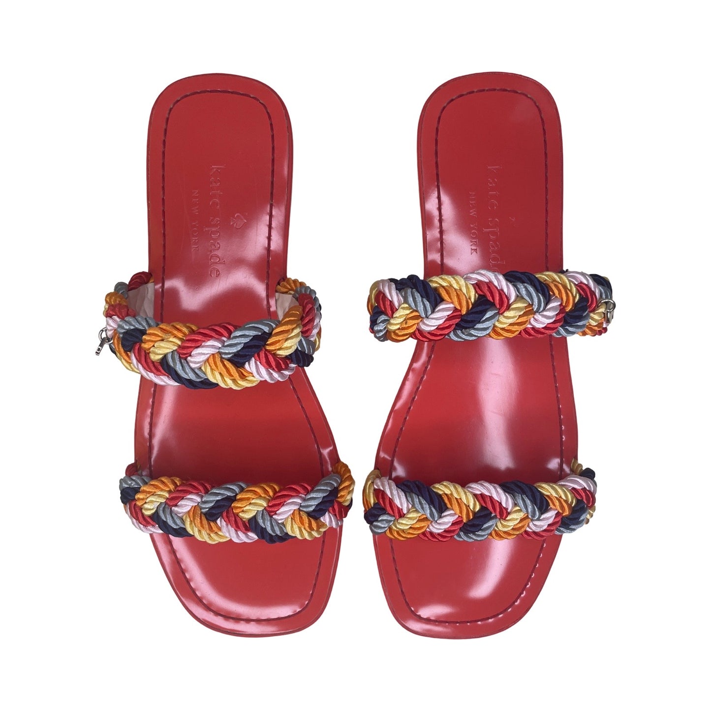 Sandalias KATE SPADE Trenzas Rojo - Talla 8.5