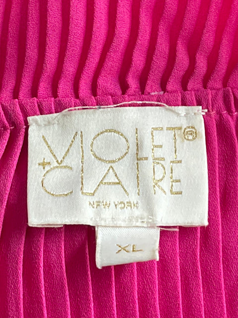 Blusa Violet + Claire Plisada Rosado-Talla XL