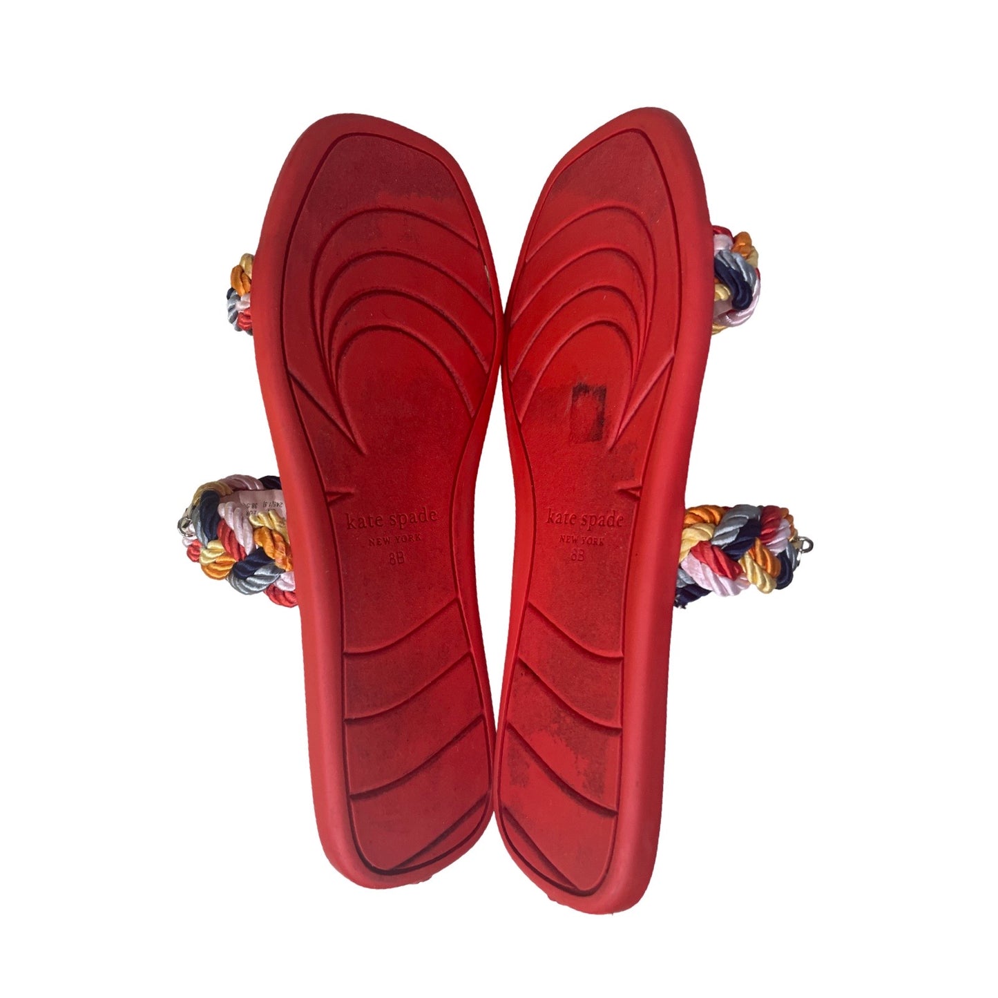 Sandalias KATE SPADE Trenzas Rojo - Talla 8.5