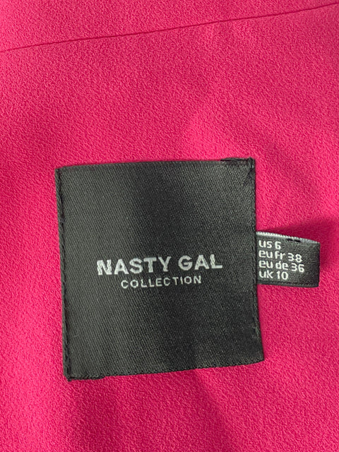 Blazer Nasty Gal Botón Rosado-Talla 6