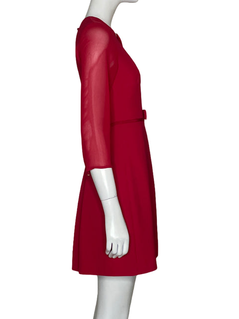 Vestido Ted Baker Lazos Rojo - Talla 0