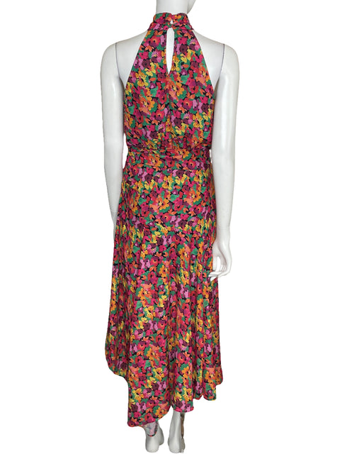 Vestido Dee Elly Midi Floral Rosado-Talla S