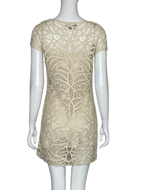 Vestido Bcbg Tejido Beige - Talla XS