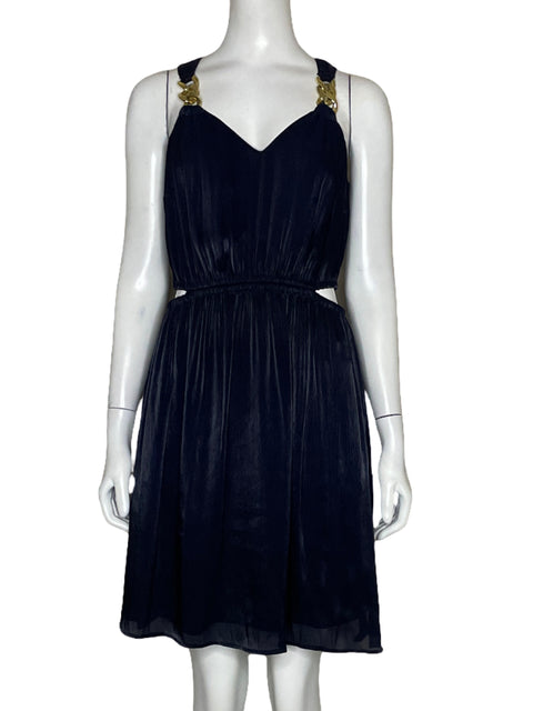 Vestido Michael Kors Cadenas Azul - Talla XS