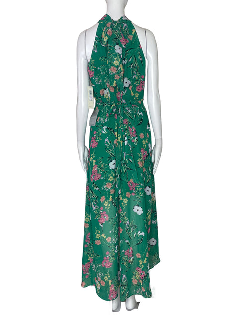 Vestido Eliza J Floral Halter Verde-Talla 6