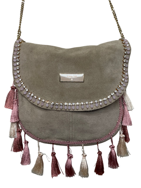 Bolso Patrizia Pepe Saddle Rosado - Talla U