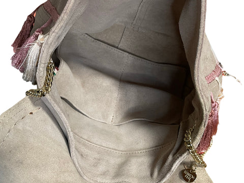 Bolso Patrizia Pepe Saddle Rosado - Talla U
