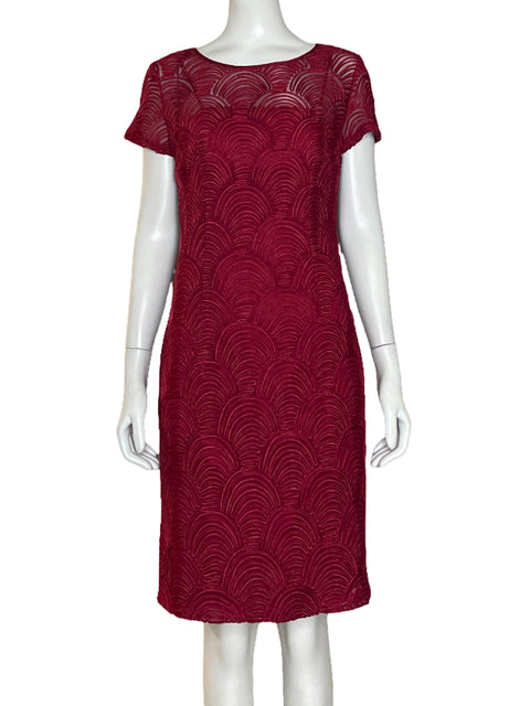 Vestido Laura V Bordado Rojo- Talla 4