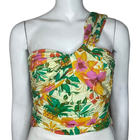 Top ASTR The label Asimétrico Amarillo-Talla M