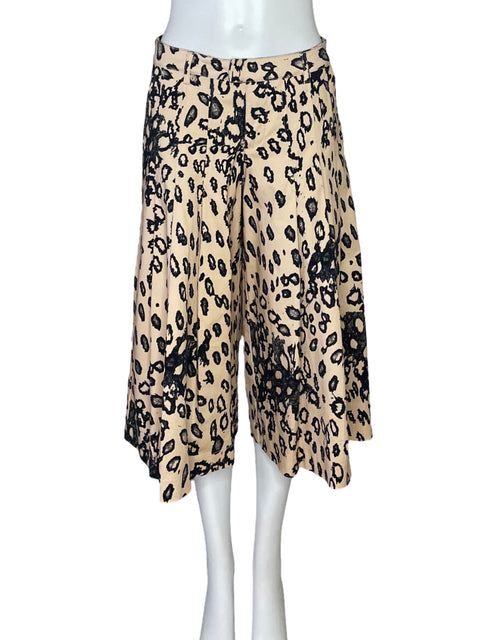 Pantalón Nicla Pliegues Bermuda Beige-Talla 4