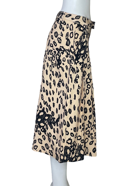 Pantalón Nicla Pliegues Bermuda Beige-Talla 4