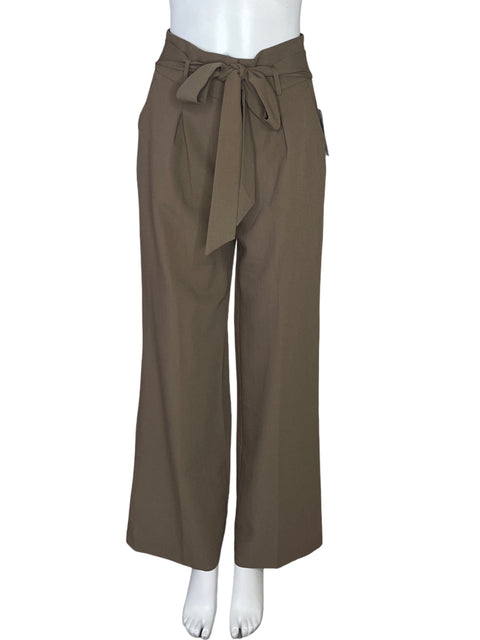 Pantalón Dazz Pinza Cinturon Marron-Talla S