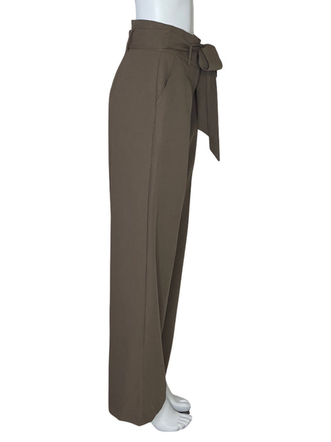 Pantalón Dazz Pinza Cinturon Marron-Talla S