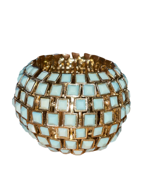 Brazalete Tesoro TPS De Mozaico Opalo Turquesa - Talla U