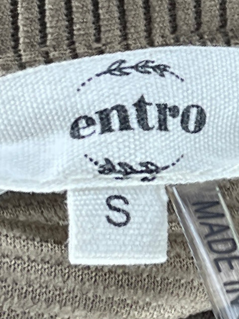 Romper Entro Cremallera Acanalado Marron-Talla S