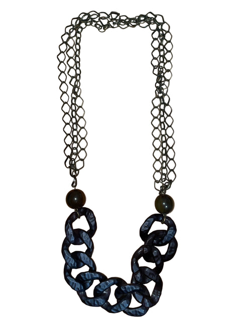 Collar Tesoro TPS Cadena Con Eslabones Marrón - Talla U