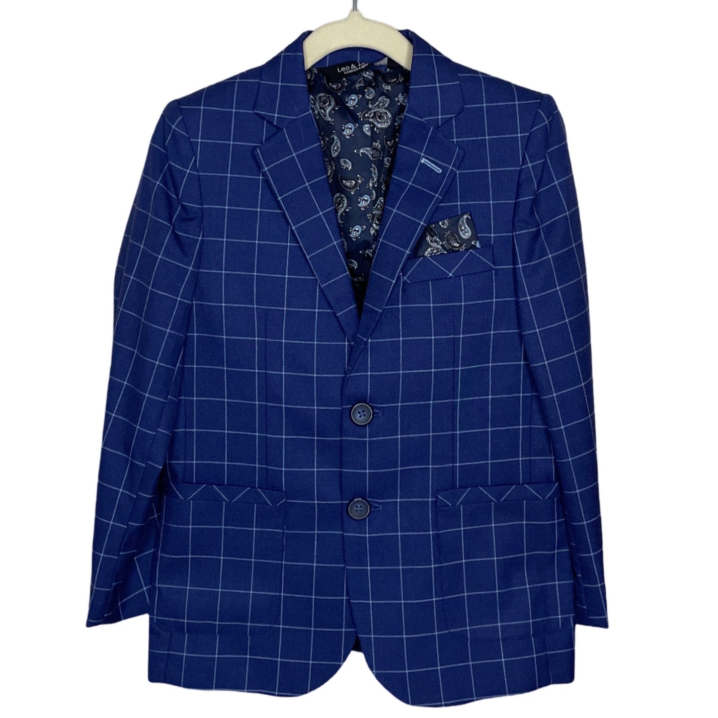 Blazer LEO & ZACHARY Cuadros Azul - Talla 8