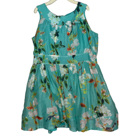 Vestido PILI CARRERA Sin Mangas Flores - Talla 5