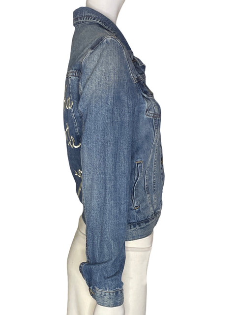Chaqueta La obra de Arte Soy yo Jeans Azul-Talla S