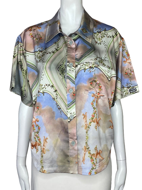 Camisa The Fifth Label Bolsillo Estampado Beige-Talla S