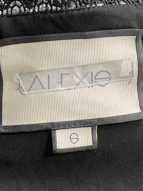 Top Alexis Encaje Vuelos Azul-Talla S