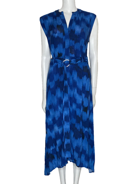 Vestido MNG Midi Camisero Azul-Talla 6