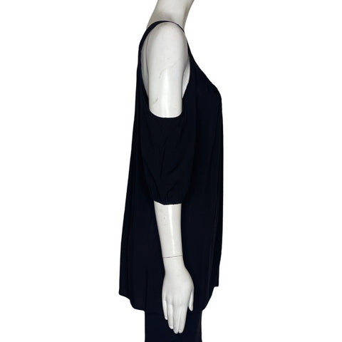 Blusa Karen Kane Cuello Pedreria Negro-Talla M