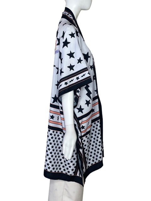 Kimono Beneida Estrellas Tigre Morado-Talla L