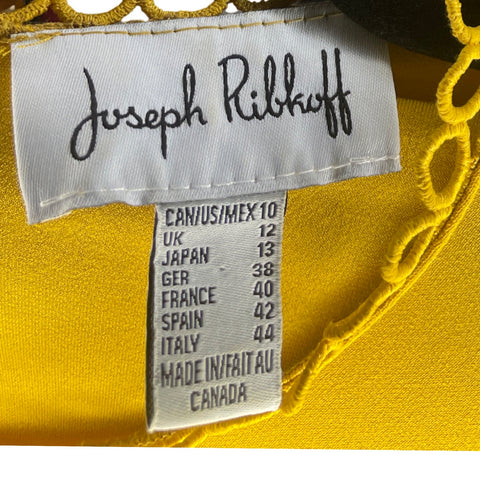 Blusa Josph Ribkoff Hombros Descubiertos 
Amarillo-Talla 10