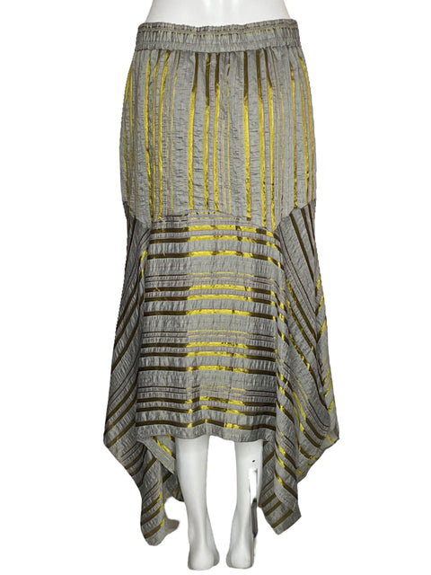 Falda Current Air Rayas Asimétrica Gis-Talla L