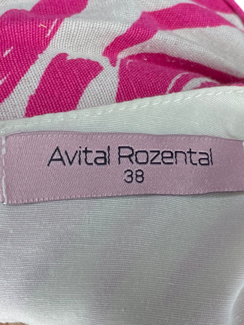 Vestido Avital Rozental Estampado Rosado - Talla 38