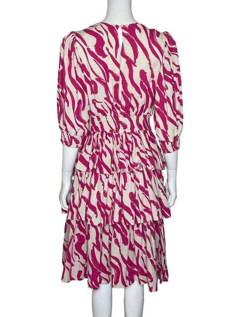 Vestido Avital Rozental Estampado Rosado - Talla 38