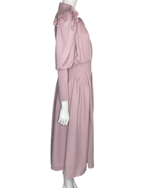 Vestido Amylynn Crinkle Midi Rosado-Talla L