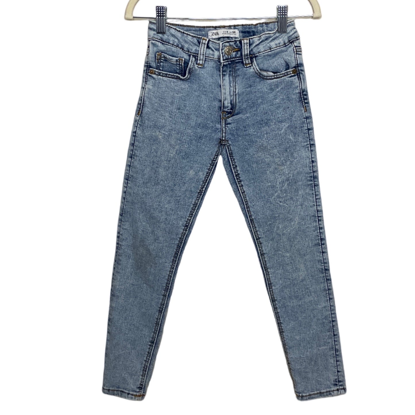 Pantalón Zara Denim Nevado Azul-Talla 8