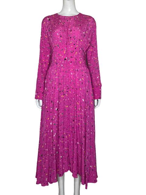 Vestido Tesoro TPS Estampado Fucsia - Talla 4