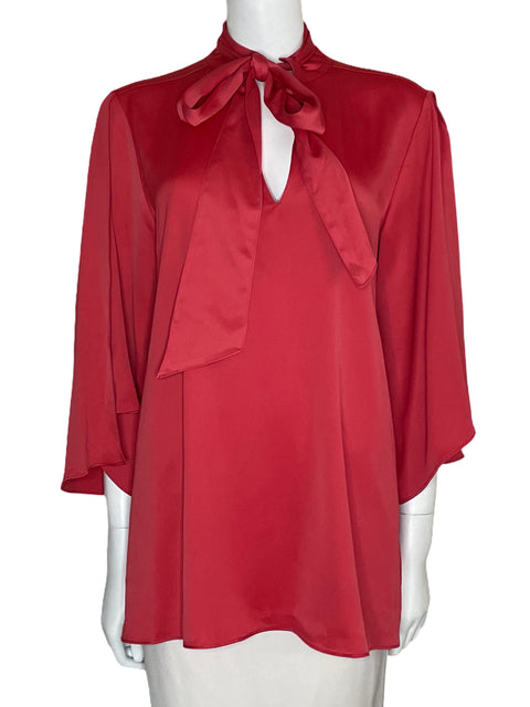 Blusa Kenneth Cole Fluida Manga Larga Rojo-Talla L