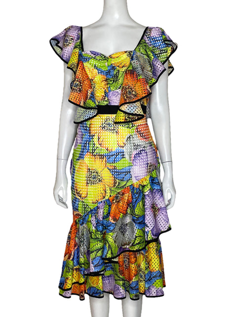 Vestido CQ By CQ Flecos Verde - Talla S