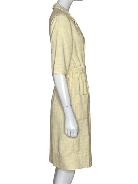 Vestido Sandro Bolsillos Beige - Talla S