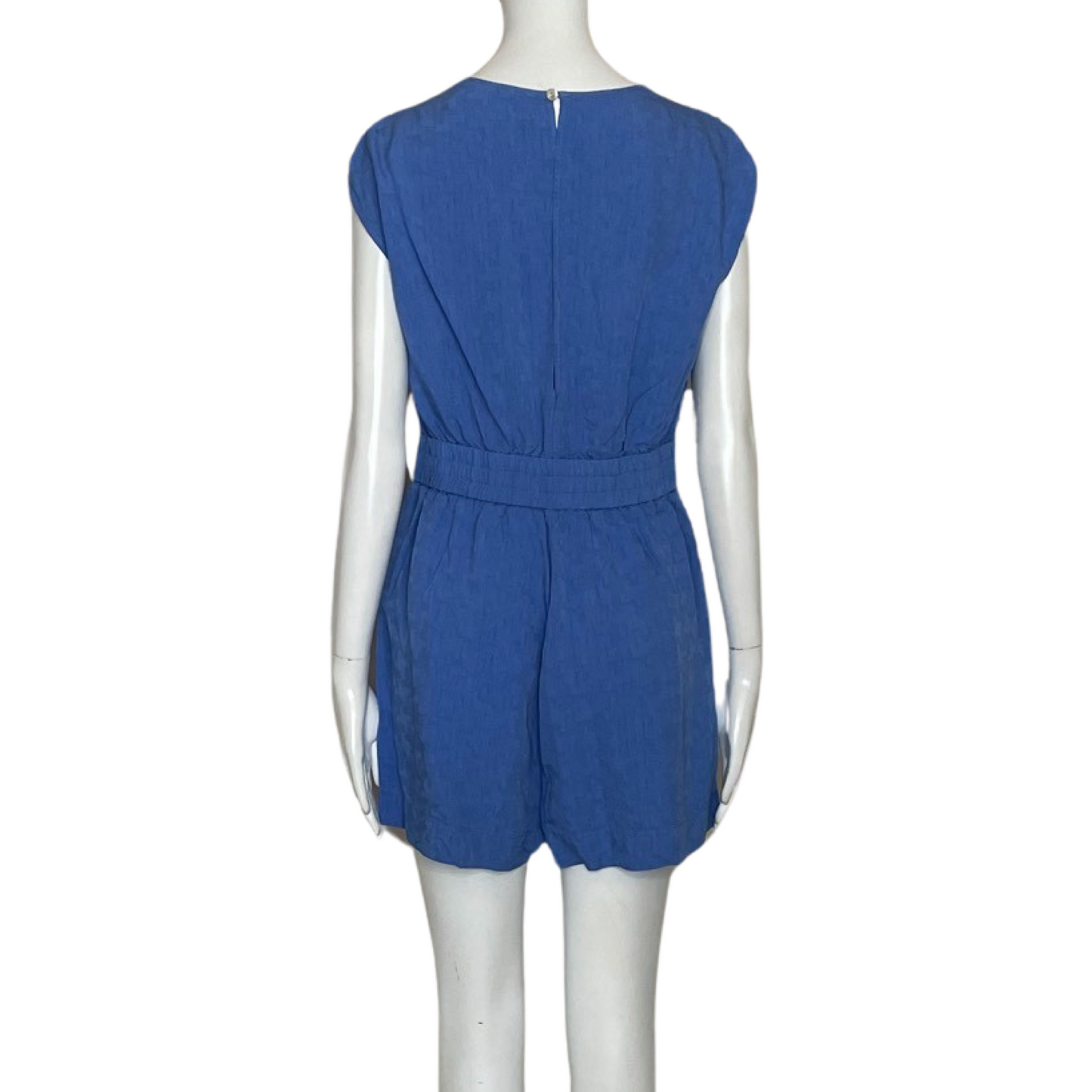 Romper Maria Filo Cuello V Azul-Talla M