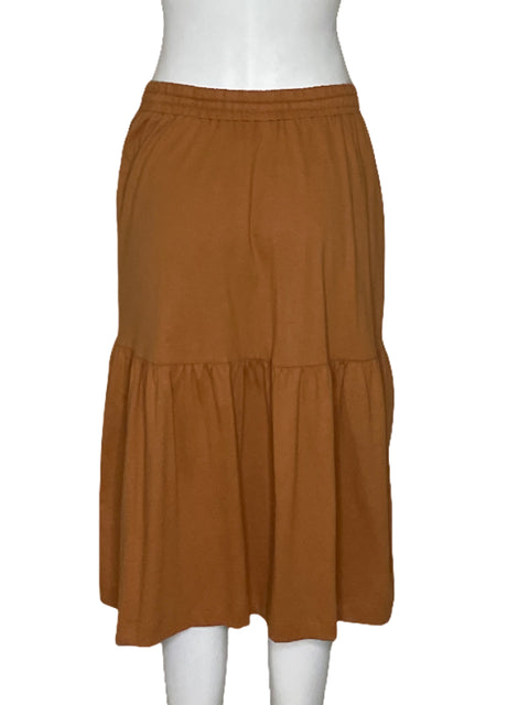 Falda Tesoro TPS Midi Marrón - Talla S