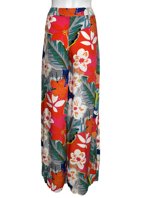 Pantalón Strut & Bolt Palazzo Floral Naranja-Talla S