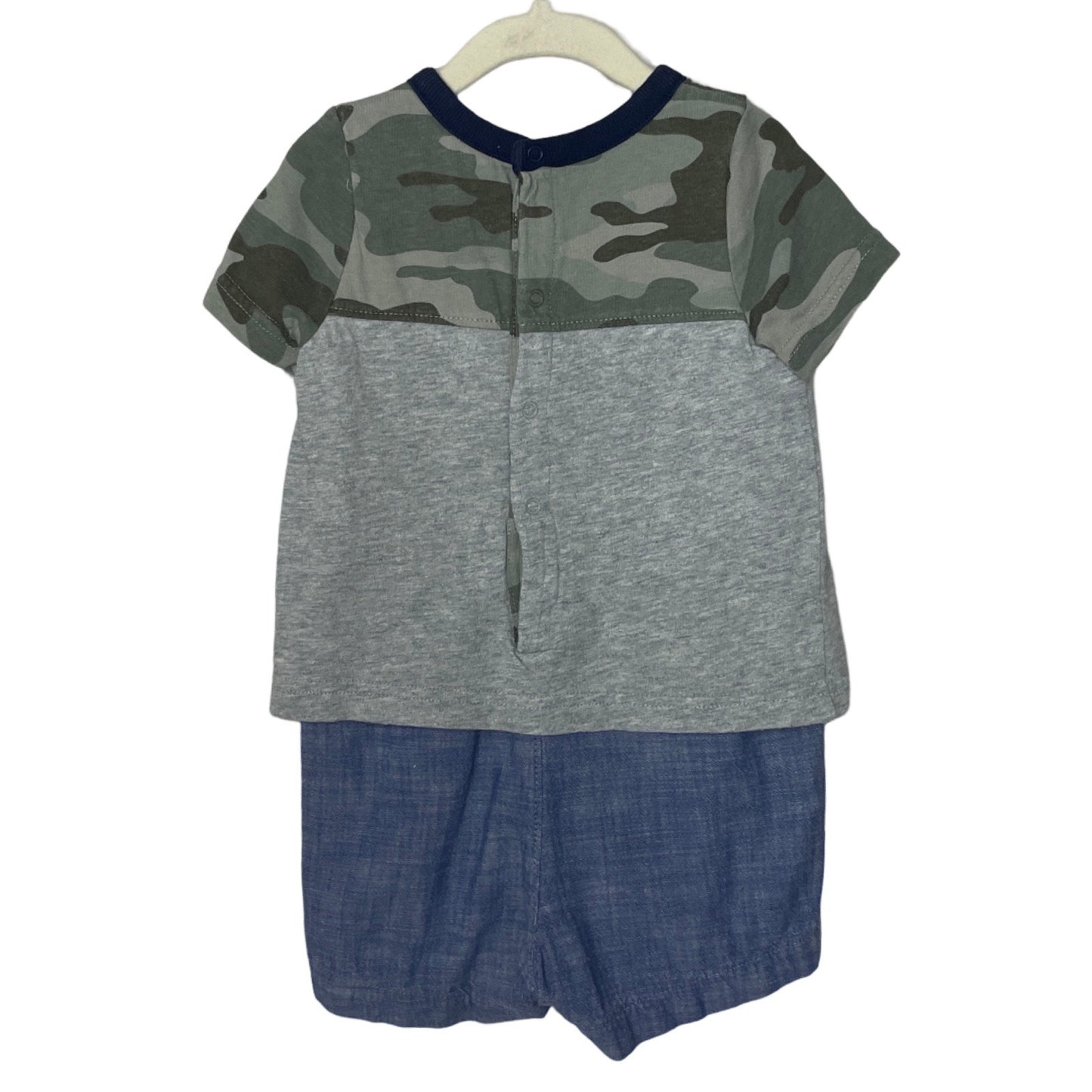 Romper GAP Camuflado Gris-Talla 12M