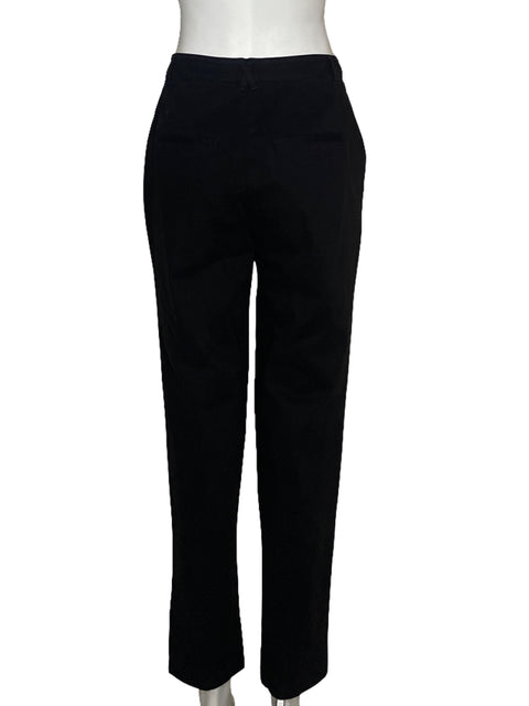 Pantalón Asos Pliegues Bolsillos Negro - Talla 4