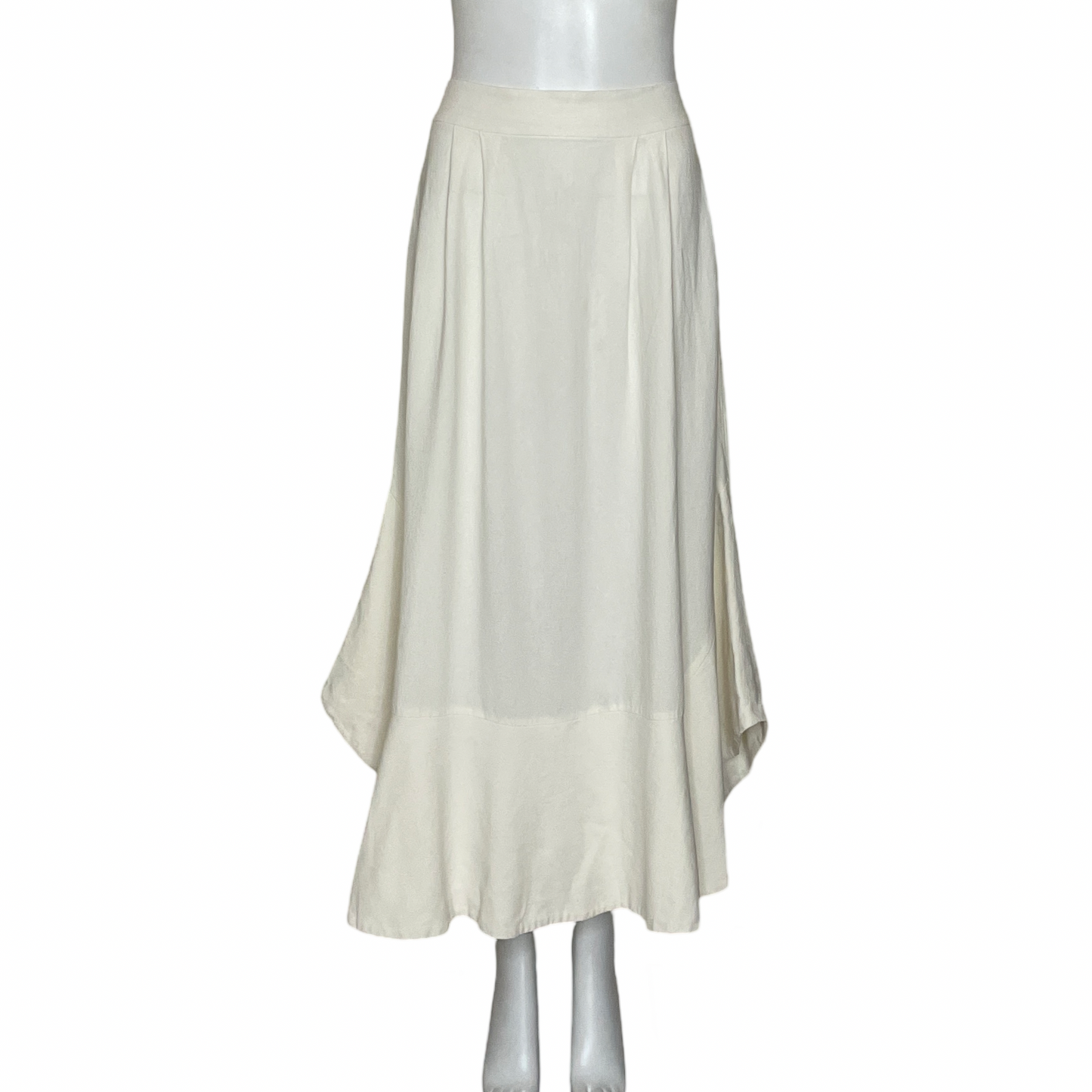 Falda Aniemeyer  Asimetrica Midi Beige-Talla 38