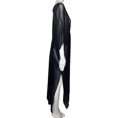 Vestido Zara Transparente Negro-Talla M