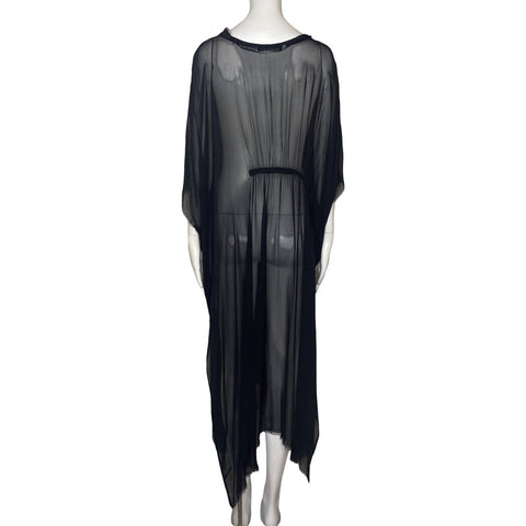 Vestido Zara Transparente Negro-Talla M