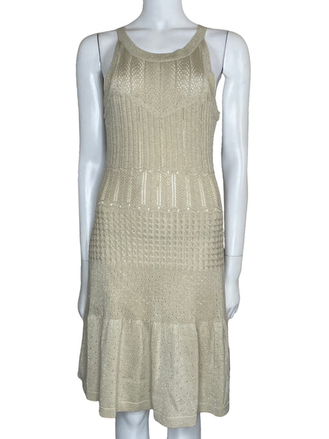 Vestido Xoxo Halter Brillante Dorado-Talla L