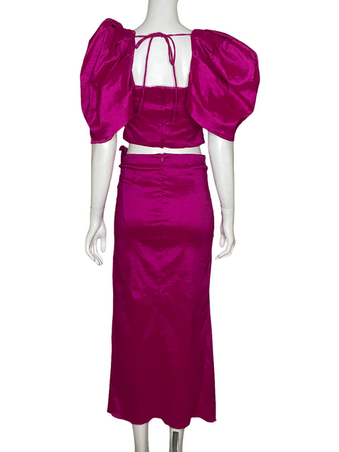 Set DO + BE Top + Falda Fucsia  - Talla M