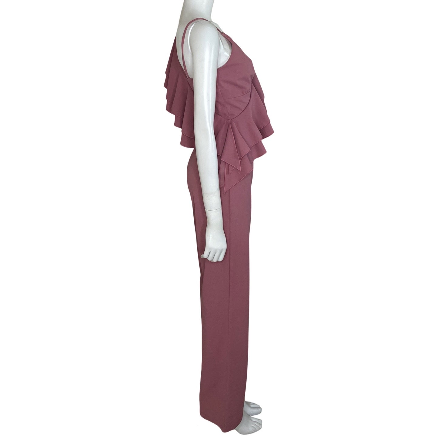 Mono Glamazon Asimétrico Vuelos Rosado-Talla M